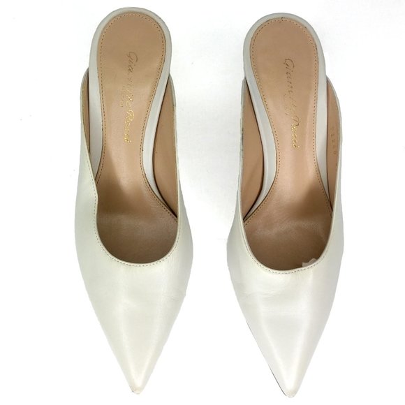 Gianvito Rossi Leather Reeve Kitten Mule 2018 Sz 4 - Picture 5 of 12